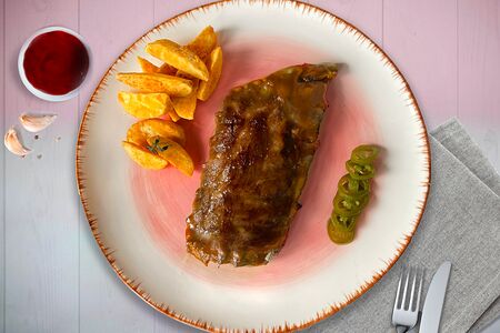 Ребра, мёд, горчица