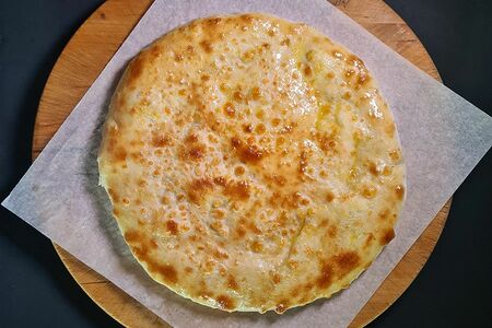 Пирог с сыром и грибами