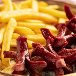 Сосиски с картофелем фри