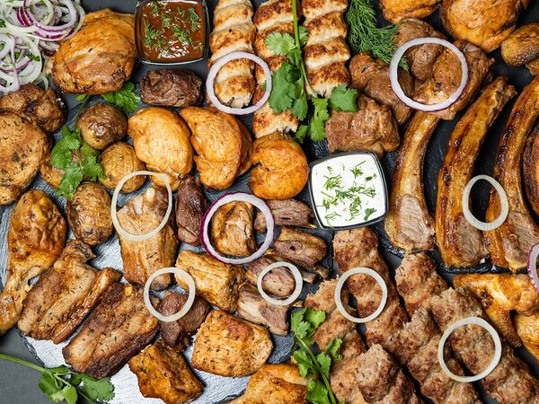 Рыба мясо и шашлык