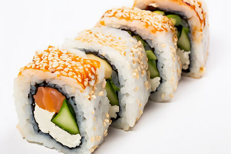 Запеченный ролл с крабом