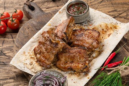 Шашлык из свиных рёбер