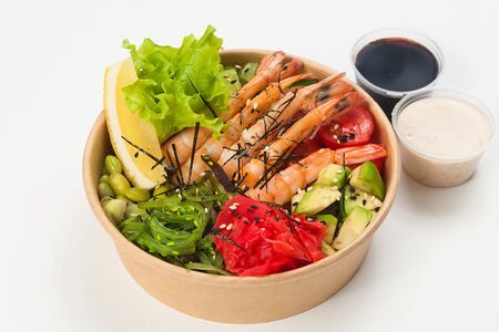 Поке с креветками