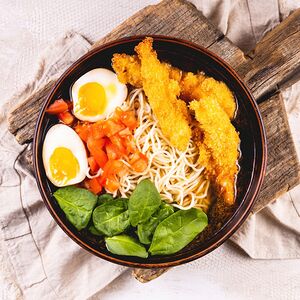 Рамен с креветками