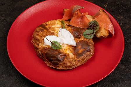 Сливочный омлет со страчателлой