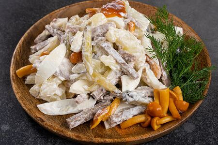 Салат Говяжий с опятами