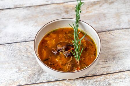 Суп с томленой бараниной