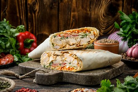 Шаурма-мини с курицей карри