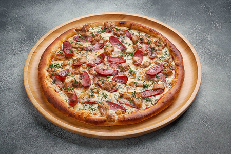 Пицца Охотничья средняя