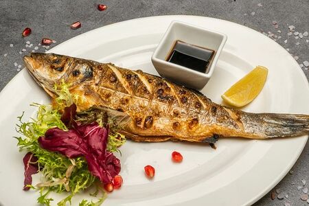 Сибас на мангале