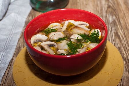 Густой грибной суп