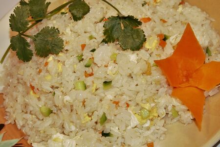 Рис жареный с овощами