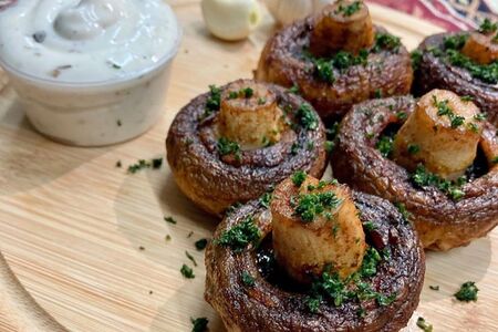 Грибы на костре