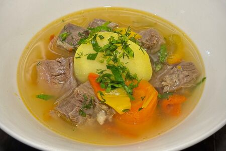 Шурпа из мясо телятины