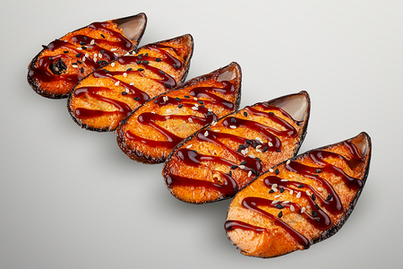 Мидии с сырным соусом