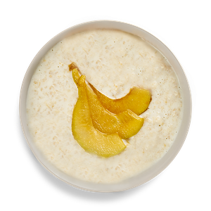 Овсянка с печёной грушей