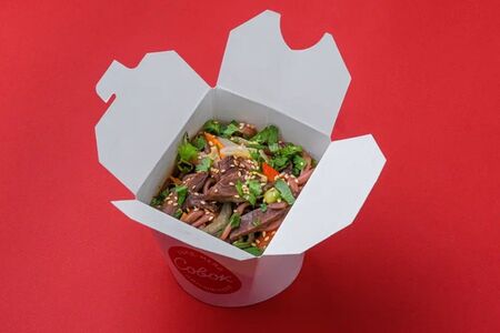 Гречневая лапша с овощами