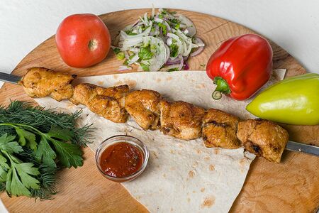 Шашлык из филе индейки