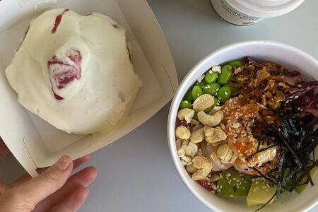 Поке с креветками Су-вид