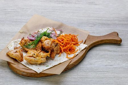 Шашлык из куриного бедра