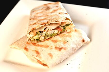 Шаверма классическая и картофель фри