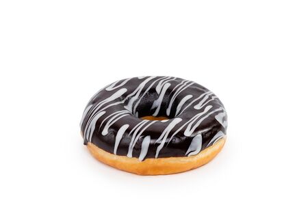 Донат с шоколадной глазурью