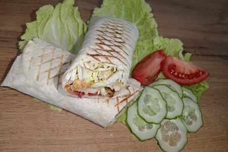 Шаурма с грибами большая