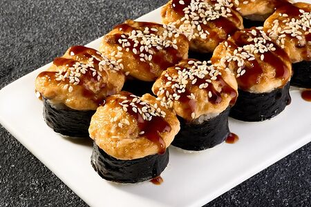 Запеченный ролл Лосось