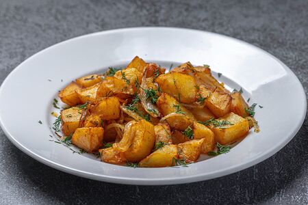 Картофель жареный по-домашнему