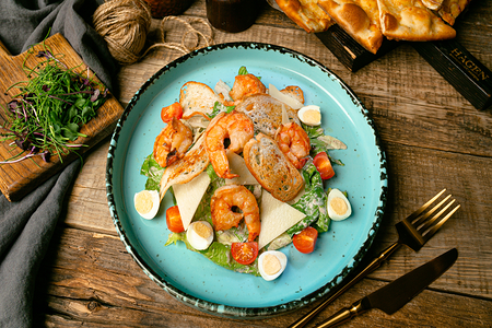 Цезарь с креветками