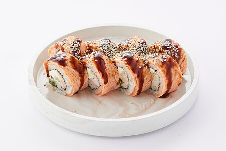 Ролл Филадельфия опаленая с креветкой