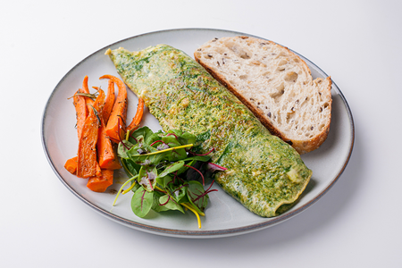 Шпинатный омлет