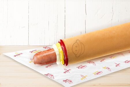 Французский хот-дог с сосиской чикен гриль