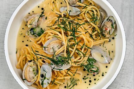 Паста, вонголе и чили