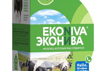 Бзмж Молоко ультрапастеризованное 3.2% 1л ЭкоНива