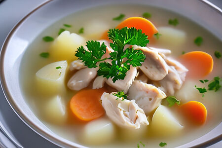 Щи с курицей