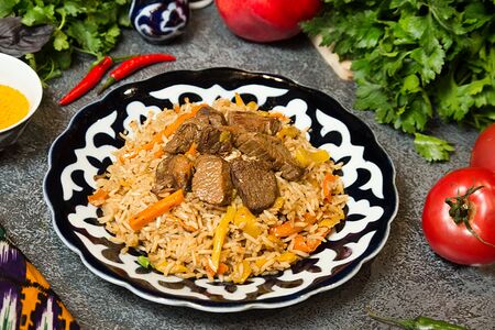 Узбекский плов с говядиной