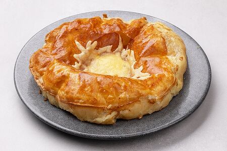 Хачапури из слоеного теста