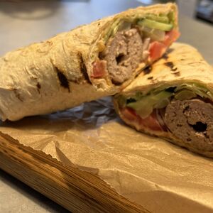 Шаурма с кебабом из баранины