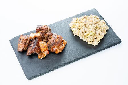 Свиные ребра горячего копчения