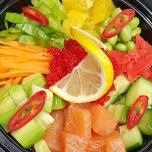 Поке с лососем