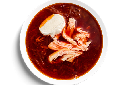 Борщ с курицей