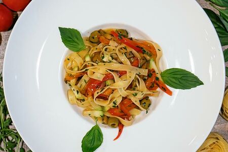 Паста с овощами