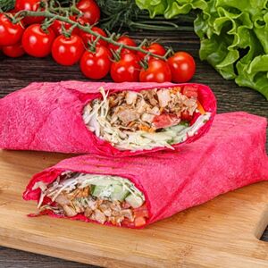 Шаурма с гранатовым лавашом