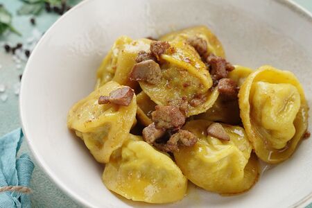 Пельмени с уткой и фуа-гра