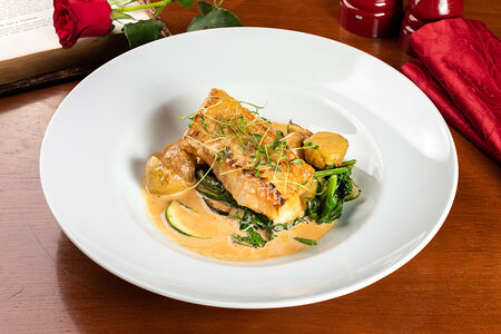 Треска с соусом Нантуа