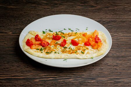 Омлет с томатами