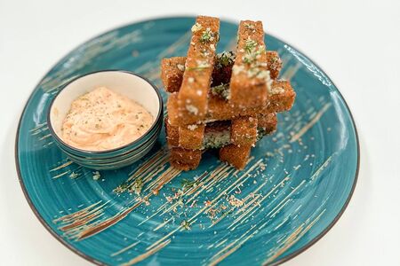 Бородинские чесночные гренки