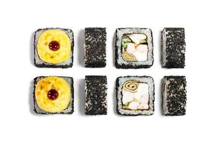 Запечённый ролл Магма с креветкой