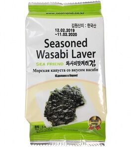 Чипсы нори со вкусом wasabi